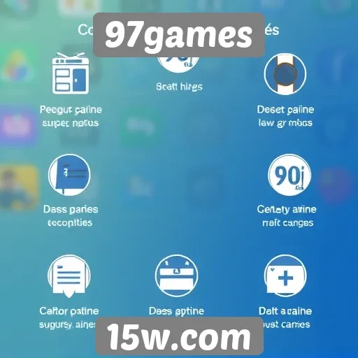 Principais recursos disponíveis no site 97games